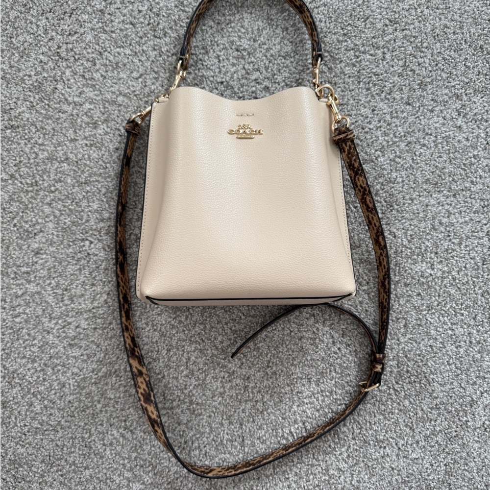 Coach Cream and Brown Women's Bag